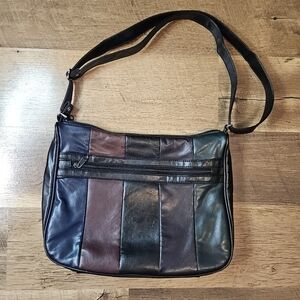 Vintage patchwork leather purse